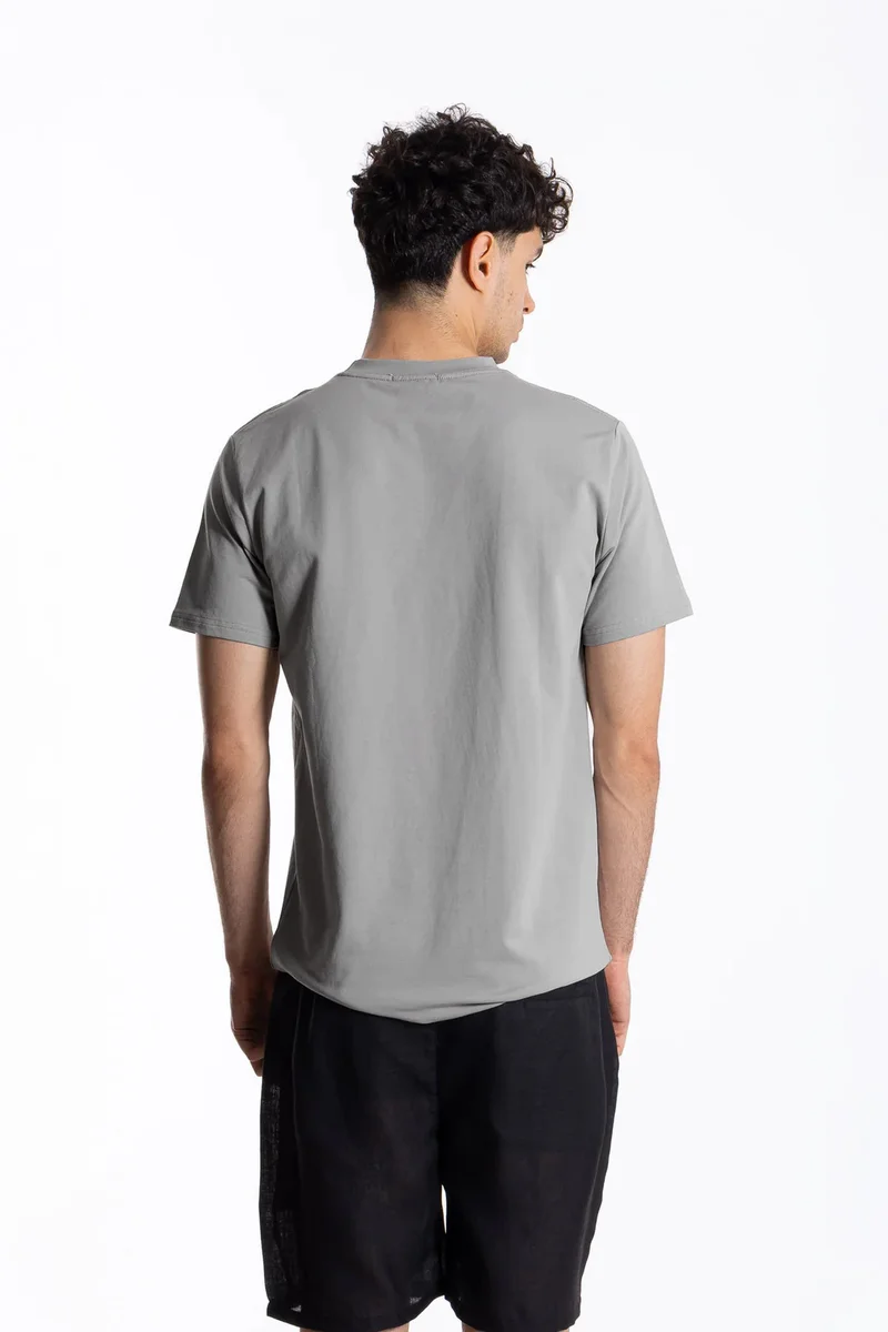 SHAPES CONTRAST PRINTED SLIM T-SHIRT